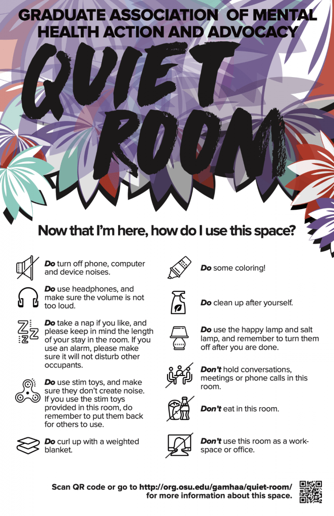 Infographic on how to use the space
