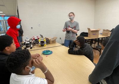 Explaining Battery Safety to a group of students